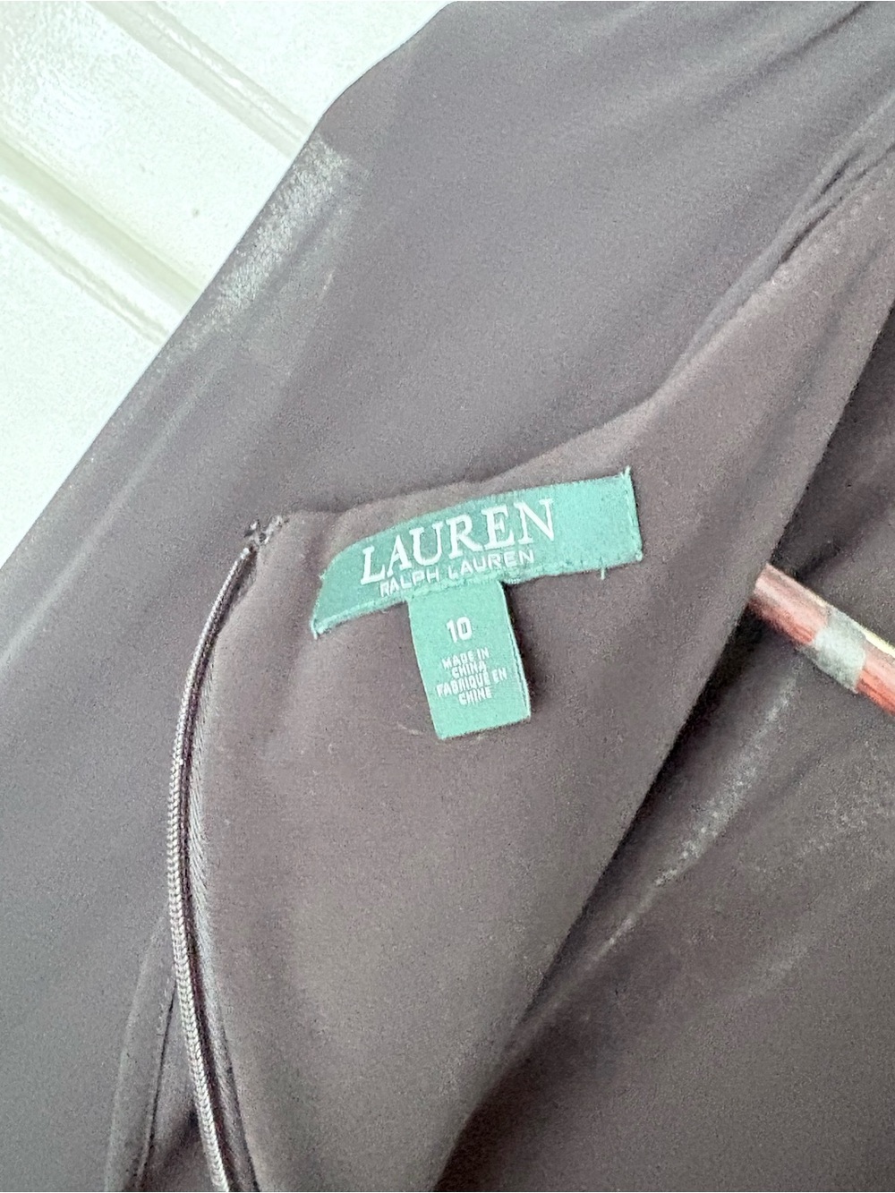 Ralph Lauren Black Long-Sleeve Draped Evening Dress - Picture 4 of 5